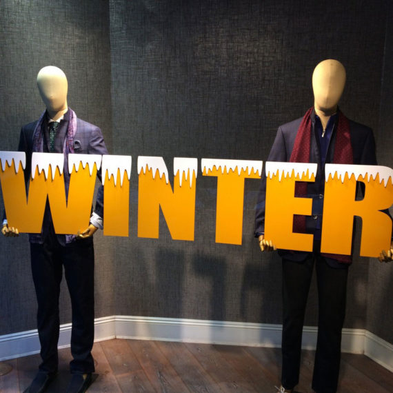 Snowcapped Winter Cutout Letters